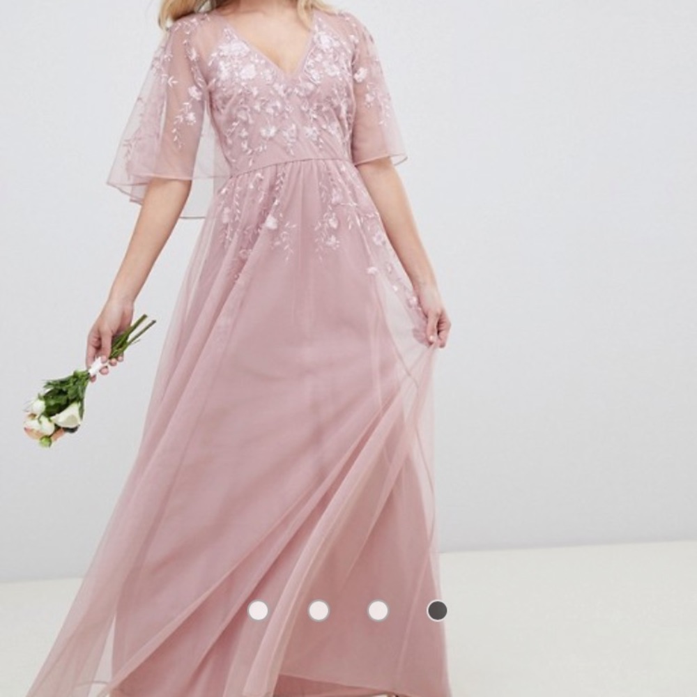 ASOS DESIGN maxi dress with cape sleeve